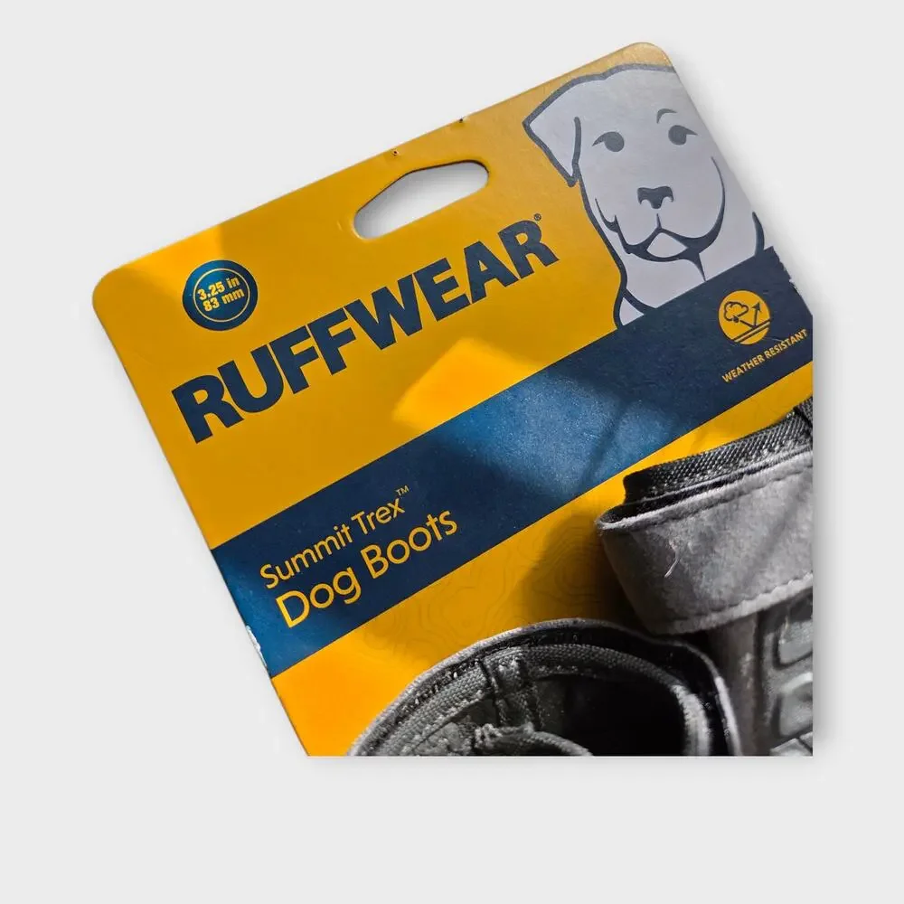 NEW Ruffwear Summit Trex Dog Boots Weather Resistant Twilight Gray 3.25